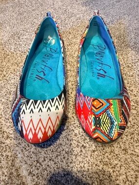 Blowfish Multi-Color Printed Ballet Flats sz 7